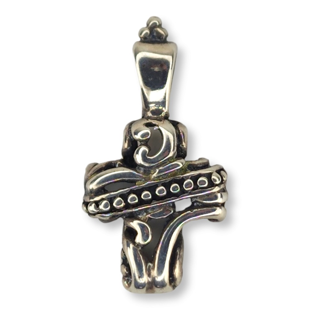 Vintage‎ Cross Pendant Sterling Silver 925 Vintage